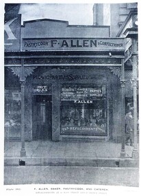 Postcard - Card Box Photographs, F. Allen, Baker, Pastrycook and Caterer.  Ballarat
