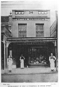 Postcard - Card Box Photographs, Establishment of Bray & Fitzgerald, 34 Bridge Street.  Ballarat