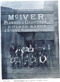Postcard - Card Box Photographs, Establishment of S. McIver, 30 Mair Street.  Ballarat