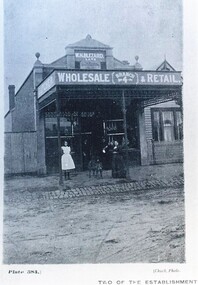 Postcard - Card Box Photographs, Two of the Establishments of W.H. Blezard, Butcher