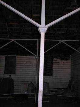 Interior of a weatherboard church