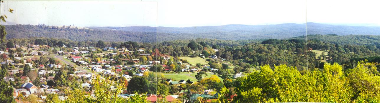 A panoramic view of the township of Daylesford