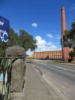 Sunnyside Mill Bridge over the Yarrowee, Hill Street, Ballarat, 2016