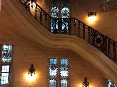 Digital photograph, Windows and staircase, Supreme Court, London
