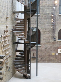 Digital Photograph, Stairs from Salisbury Cathedral