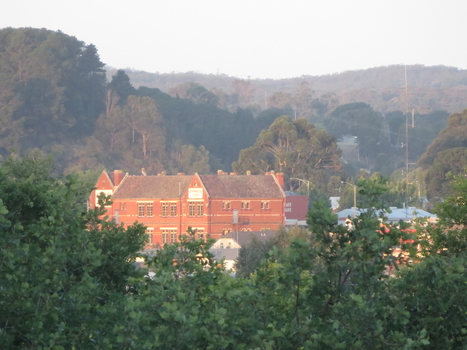 Double storet brick building