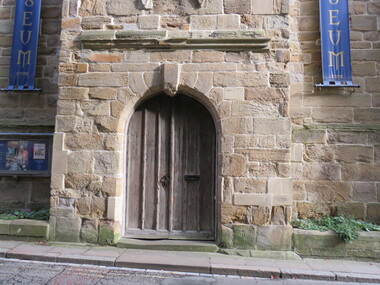 Digital Photograph, Stonemason's mark, Durham Museum, UK