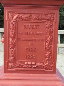 Digital Photograph, Monument, Vire, France, 10/2016