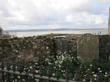 Digital photograph, Graves, Looking towards the mainland, Lindisfarne Island, UK