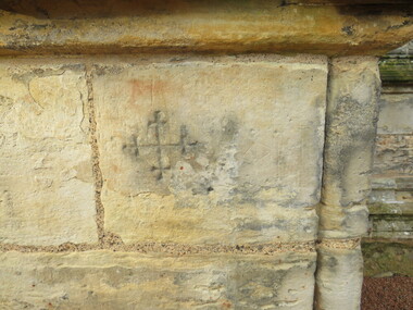 Digital Photograph, Mason's mark, Rosslyn Chapel, UK