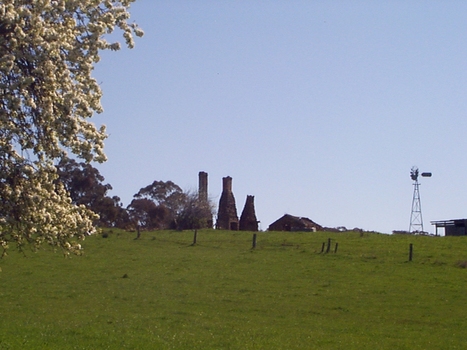 architectural ruins in the landscape