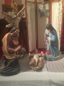 Photograph - Photograph - Colour, Mattei Brothers, Nativity Scene displayed at St Brigid's, Crossley, 2016, 18/12/2016