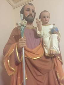 St Joachim Statue by Daprato and Co. displayed at St Brigid's Crossley, 2016, 19/12/2016