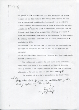 Typed and signed document