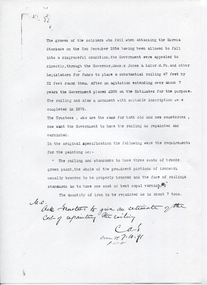 Typed and signed document