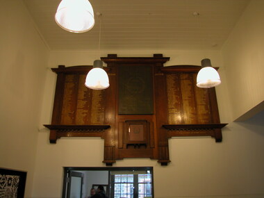 Photograph - Photograph - Colour, Clare Gervasoni, Dana Street Primary School (No. 33) World War One Honour Board, c2010, c2010