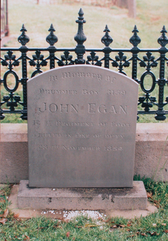 A headstone