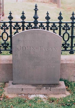 A headstone