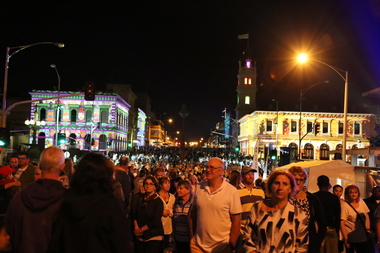 Photograph - Colour, Clare Gervasoni, White Night Ballarat, 2017, 04/03/2017