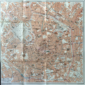Map, Milano, 1924