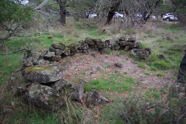 remains of rock hut