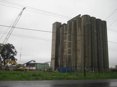 Photograph - Photograph - Colour, Lisa Gervasoni, Joe White Maltings Silos Under Demolition, 2010, 15/10/2010