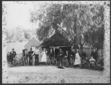 Photograph - Photograph - Black and White, Yandoit Bicycle Shop