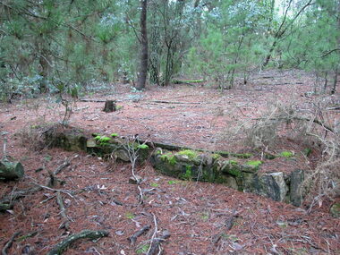 Photograph - Photograph - Colour, Clare Gervasoni, Foundations of the Former Dry Diggings State School, 2004, 05/08/2004