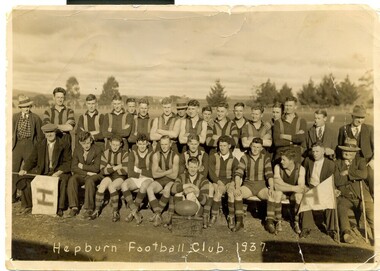 Photograph - Photograph - Black and White, Hepburn Football Club, 1937, 1937