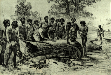 Image, John Batman and Aborigines at Port Phillip in 1835, c1951