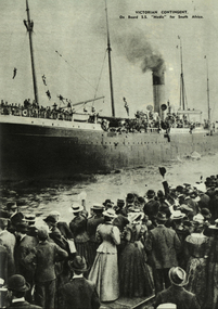 Photograph - Image, Victorian Contingent on Board S.S. Medic for South Africa, 1890