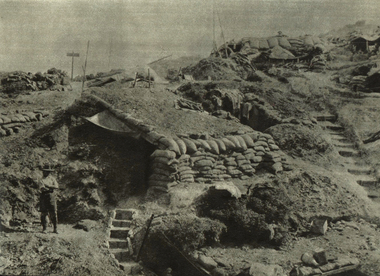 Photograph - Image, General Birdwood's Headquarters, ANZAC Gully, Gallipoli, Turkey, 1915