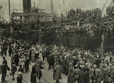 Image, Departure of Troopship "Persic", 1916, 22/12/1916