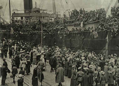 Photograph - Image, Departure of Troopship "Persic", 1916, 22/12/1916