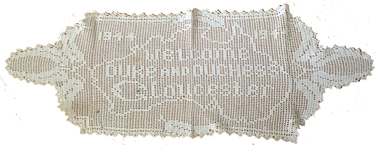 Photograph, Anne Gervasoni (Pedretti), Doily, c1944
