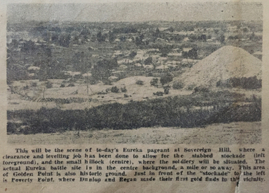 Photograph - Image, Site of the Eureka Pageant, 1954, 1954