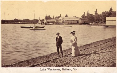 Photograph - Photograph - Black and White, Lake Wendouree, Ballarat