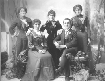 Photograph - Photograph - Black and White, Invernizzi Family of Yandoit Creek, c1900