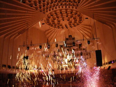 Digital photograph, Sydney Opera House Concert Hall 2007, streamers