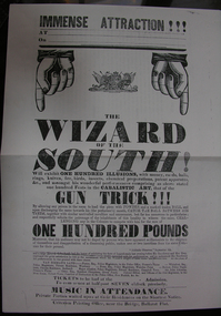 Poster, Wizard of the South, October 1855