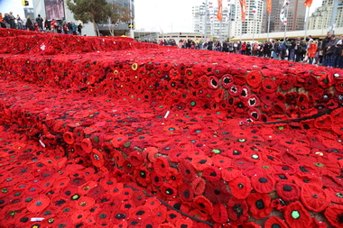 Photograph - Digital Image field of poppies Federation Square Melbourne 26-04-2015 St Kilda Rd, L.J. Gervasoni, field of poppies Federation Square Melbourne 26-04-2015 St Kilda Rd, 26-04-2015