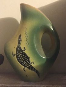 Ceramic - Photograph - Colour, Ceramics Decorated by Bill Onus, c1955