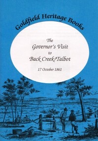 Book, The Governor's Visit to Back Creek/Talbot