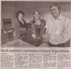 Newspaper clipping, Book explores overlooked history of goldfields