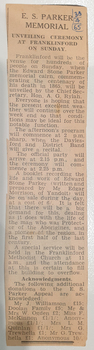 Newspaper clipping