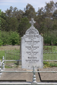 Photograph - Colour, Delmue and Scheggia Headstone at the Franklinford Cemetery, 2015, 25/10/2015