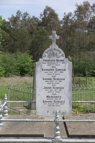 Photograph - Photograph - Colour, Delmue and Scheggia Headstone at the Franklinford Cemetery, 2015, 25/10/2015
