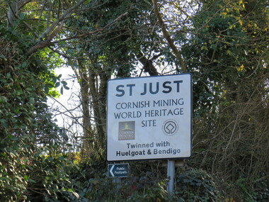 Photograph - Colour, Sign, St Just, Cornwall
