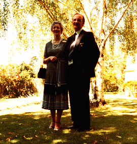 Photograph - digital copy, Jack and Kathllen Gervasoni Mayor and Mayoress of Kew 1979-80 at Chellowdene, 1979