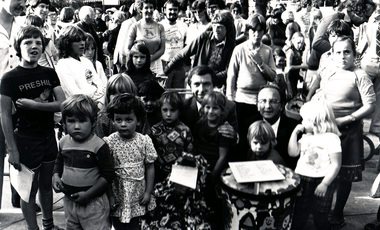 digital copy, Mayor of Kew Jack Gervasoni with Phillip Brady, 1979